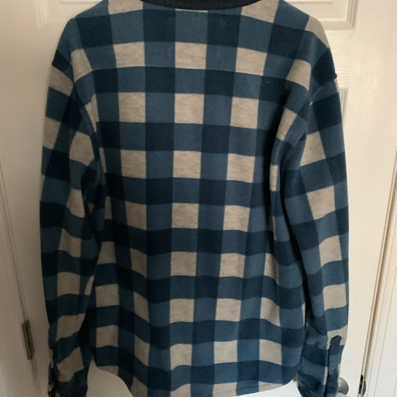 Mens Fleece plaid button up Quiksilver XXL - Picture 6 of 6
